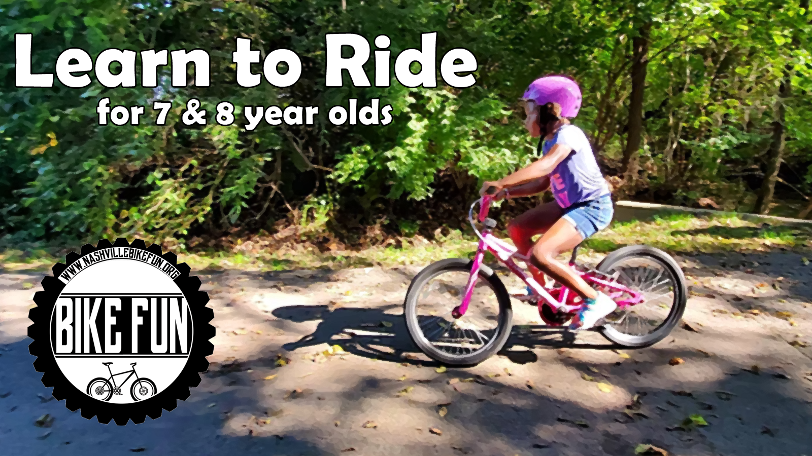 Teaching an 8 year shop old to ride a bike